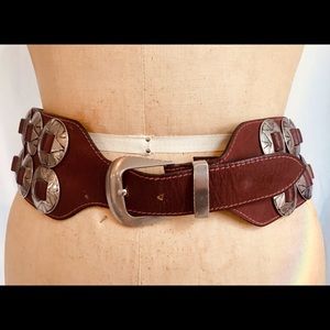 Double Wide Leather Conchology Belt